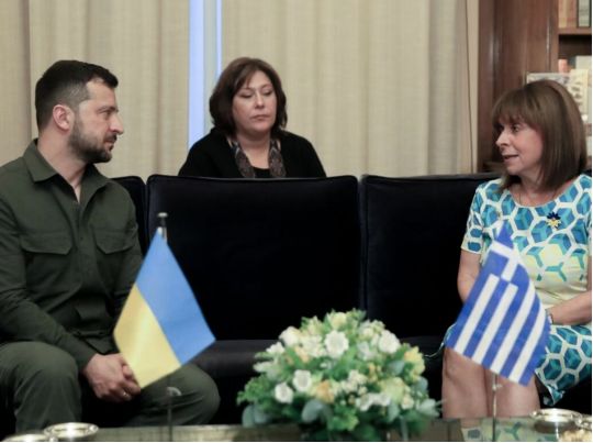 Президент Зеленський та президент Греції Сакелларопулу