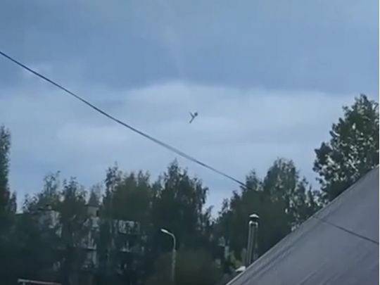 падает самолет Пригожина