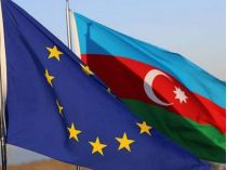 прапори Азербайджану та ЄС