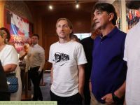 Лука Модрич и Златко Далич на открытии ресторана
