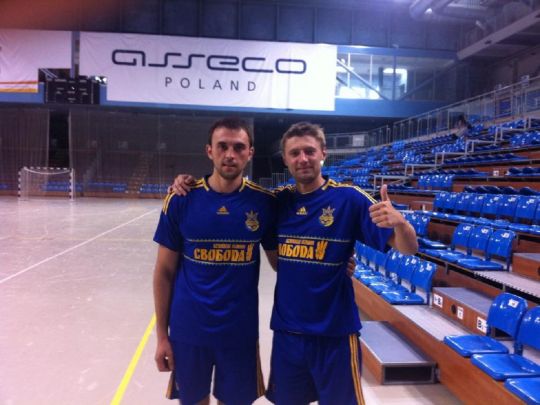 Микола Ревуцький із партнером зі збірної України