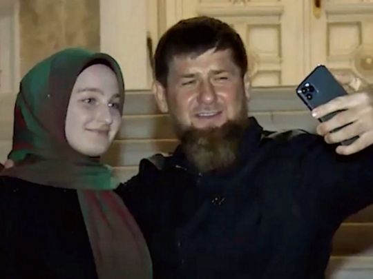 Рамзан Кадыров с дочерью