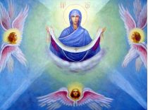 Фрагмент ікони Покрови Пресвятої Богородиці