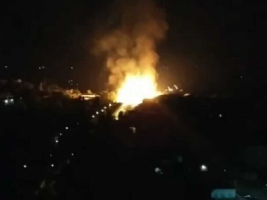Ночной взрыв в Луганске