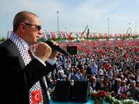 Эрдоган на масштабном митинге в поддержку Палестины