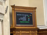 Табло голосования в Верховной Раде