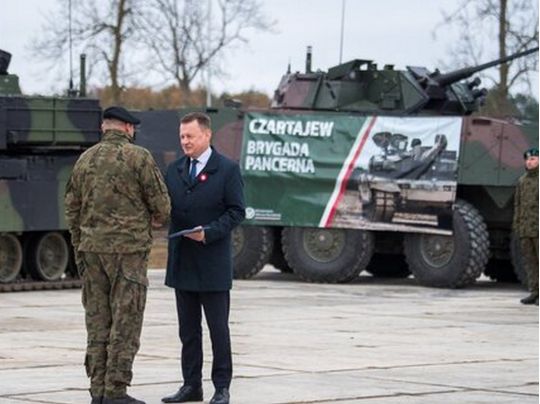 Танковий батальйон на кордоні Польщі та Білорусі