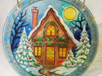 сказочно красивая работа Марии Румиловой "Рождественский домик"