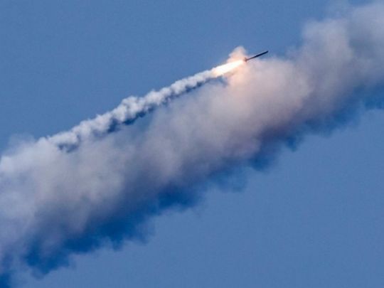 российская ракета над Польшей