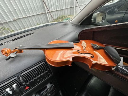 Скрипка в автомобілі