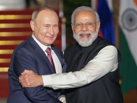 Путін і Нарендра Моді