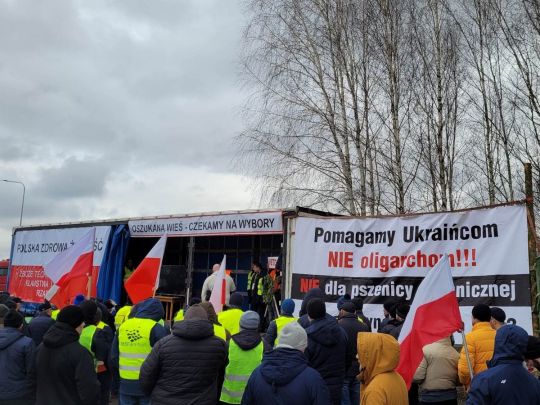 протести в Польщі на кордоні з Україною