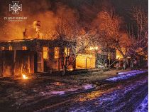 Пожар в частном секторе Харькова