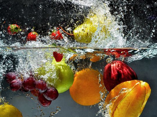 Мытье фруктов и овощей 