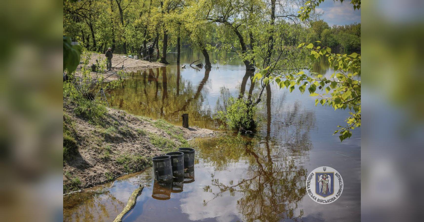 Water floods parks in Kyiv – photos and video