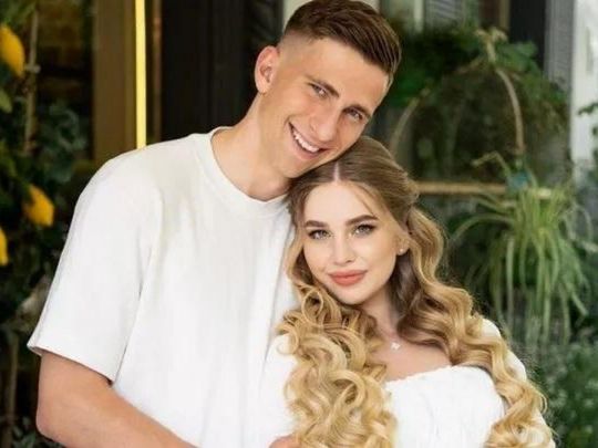 Ілля Забарний з дружиною