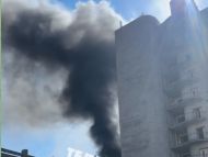 Масштабный пожар в&nbsp;Киеве: горит здание на&nbsp;Дарнице