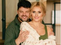 Ирина Федишин с мужем Виталием Човником