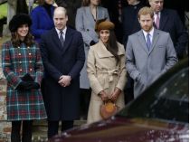 Принци Вільям і Гаррі з принцесою Кейт та Меган Маркл