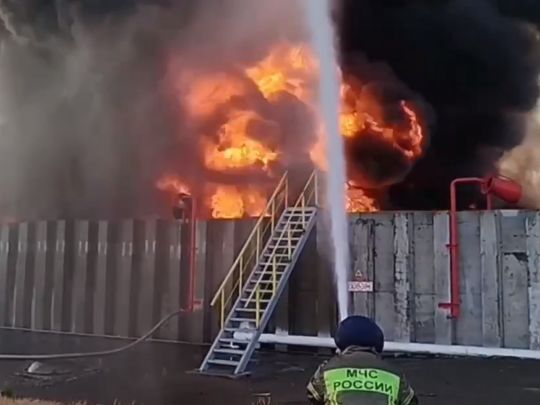 Пожежа на НПЗ у Ростові