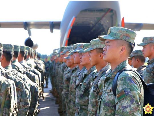 китайские военные в Беларуси