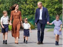 Кейт Миддтлон и принц Уильям с детьми