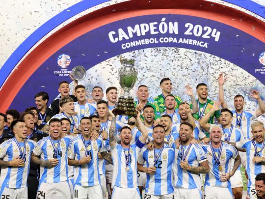 Сборная Аргентины - обладатель Кубка Америки по футболу