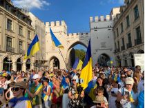 митинг в поддержку Украины в Мюнхене