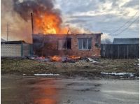 Пожежа виникла внаслідок обстрілу росіянами, фото Чернігівська ОВА