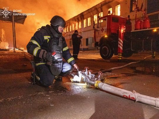 Росіяни вдарили дронами-камікадзе по Харківщині, Одещині та Черкащині. Фото ДСНС