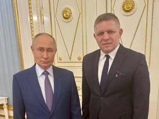 Роберт Фіцо та Путін