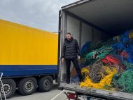 ГО &laquo;Спілка підприємців теле- та&nbsp;кіноіндустрії&raquo; на&nbsp;чолі з&nbsp;Артемом Колюбаєвим передала близько 750 тонн риболовецьких сіток для потреб фронту