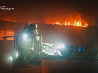Оккупанты атаковали Харьков "шахедами". Фото ГСЧС
