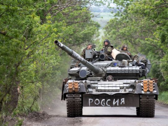 російський танк