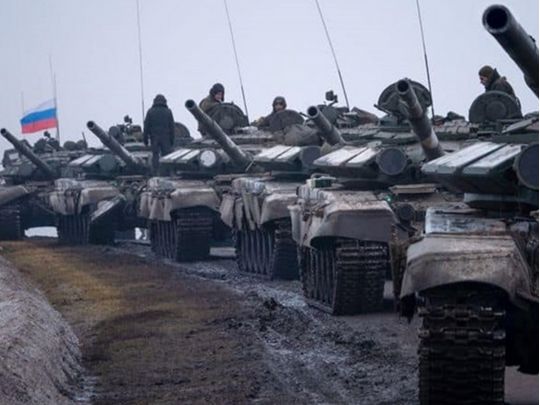 танкова колона армії росії