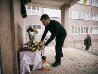 Володимир Зеленський вшанував пам'ять загиблих. Фото Офісу президента