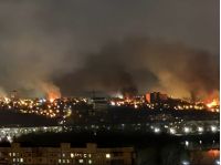 Дніпро атакували шахеди, в різних районах міста пожежі, фото ДСНС