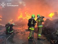 Пожежа в Харкові. Фото рятувальників