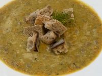 Тосканский фасолевый суп с гренками