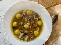грибной суп с клецками