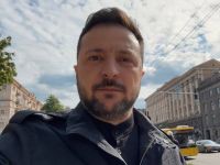 Зеленський записав відеозвернення на Хрещатику. Фото ОП
