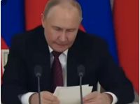 путін відмовився про запропоноване Україною та її союзниками перемир'я, фото скріншот відео