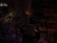 Армія рф била по столиці дронами-камікадзе та балістикою. Фото ДСНС