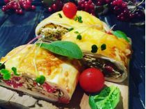 Курино-овощной пирог. Фото Екатерины Черкасской