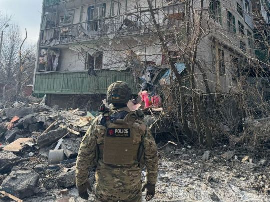 Росіяни випустили 7 авіабомб по Костянтинівці. Фото зі сторінки Донецької ОВА