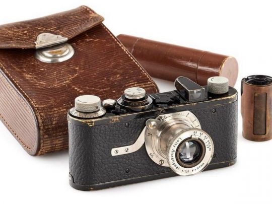 Первый пленочный фотоаппарат компании Leitz образца 1925 года. Фото с сайта leica-camera.com