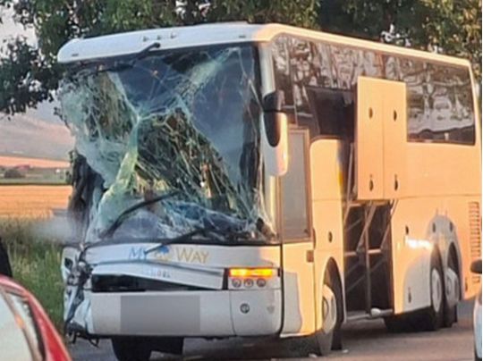 Автобус з українцями потрапив у ДТП в Румунії. Фото з сайту https://www.digi24.ro