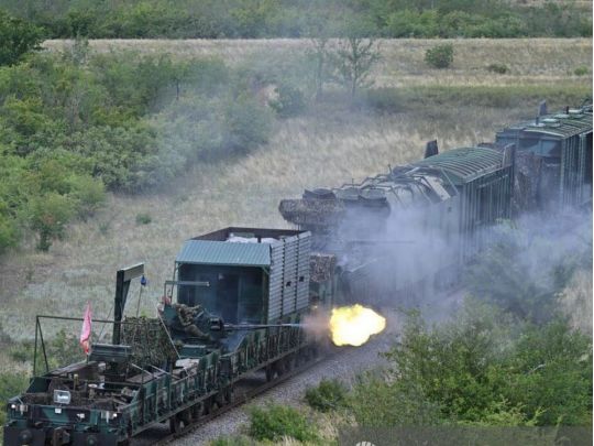 Бронепоїзд росіян. Фото російського РИА новости
