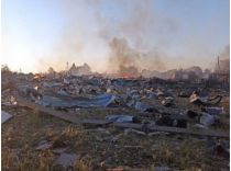 Последствия взрывов под Житомиром, фот Житомиробленерго
