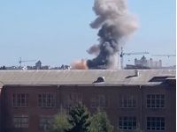Взрыв в Полтаве возле здания ТЦК, фото соцсети